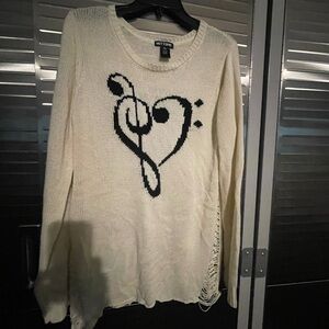 Music note sweater
